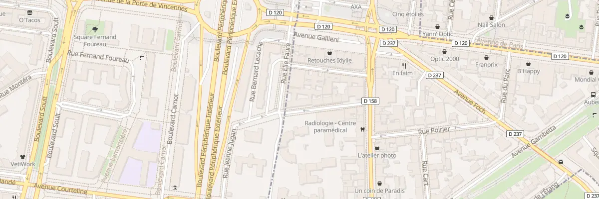 Plan du 16 Rue de l’Amiral Courbet à Saint-Mandé