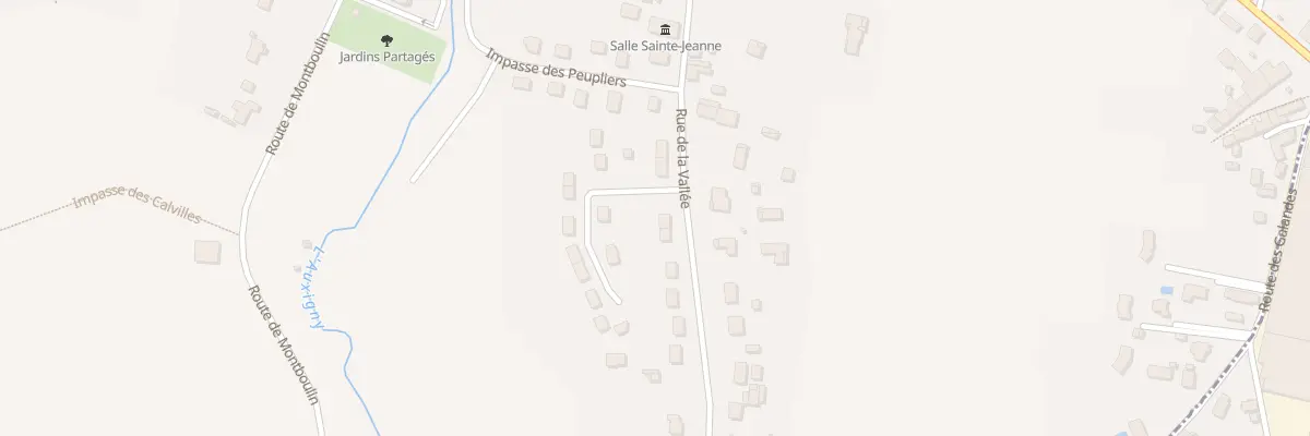 Plan du 30 Rue de la Vallée à Saint-Martin-d’Auxigny