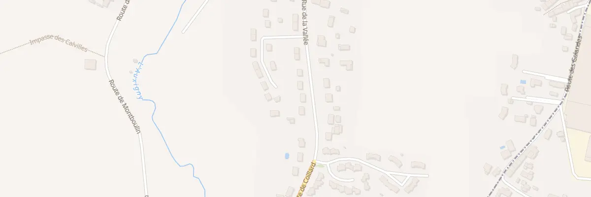 Plan du 38 Rue de la Vallée à Saint-Martin-d’Auxigny