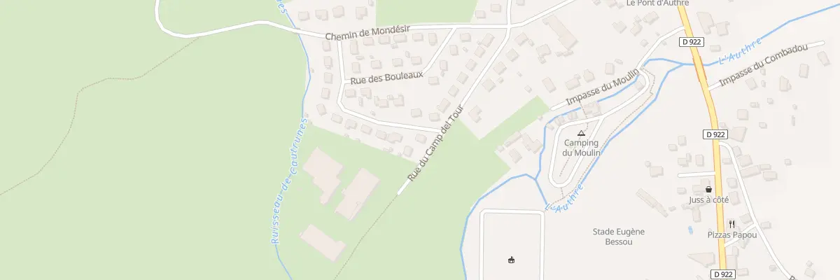 Plan du 1 Rue des Peupliers à Jussac