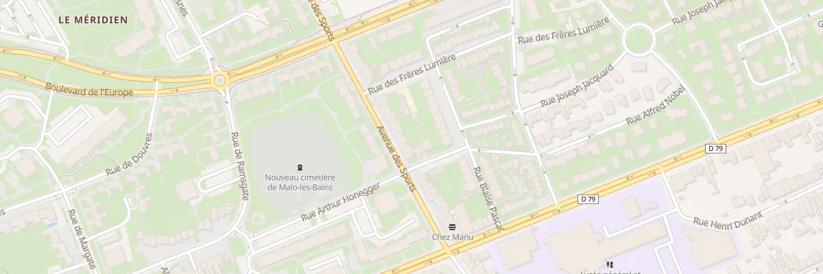 Plan du 403 Av des Sports à Dunkerque