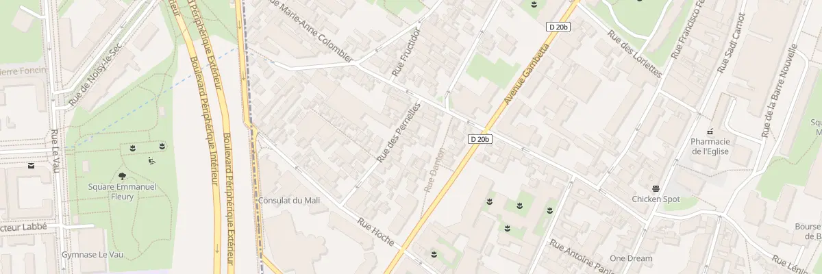 Plan du 34 Rue des Pernelles à Bagnolet