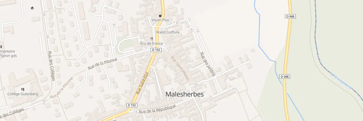 Plan du 11 Rue Saint Martin au Malesherbois