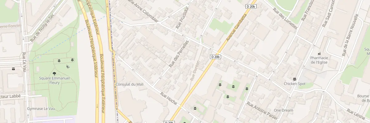 Plan du 30 Rue des Pernelles à Bagnolet