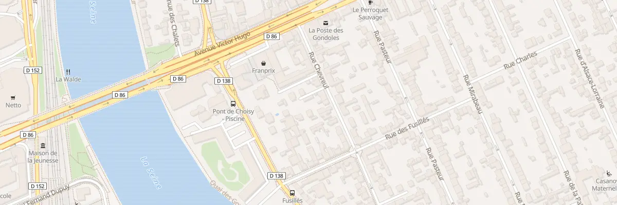 Plan du 14 Rue Chevreul à Choisy-le-Roi