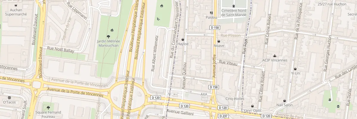 Plan du 9 Av Quihou à Saint-Mandé