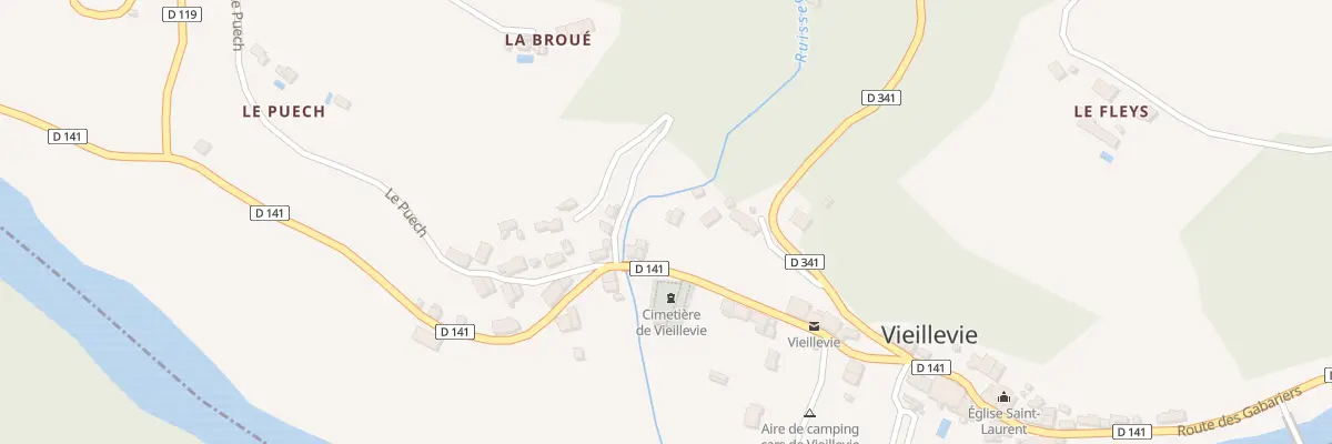 Plan du 5042 Le Bourg à Vieillevie