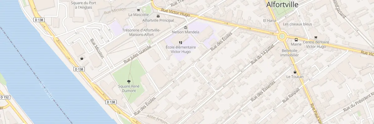 Plan du 35 Rue des Ecoles à Alfortville