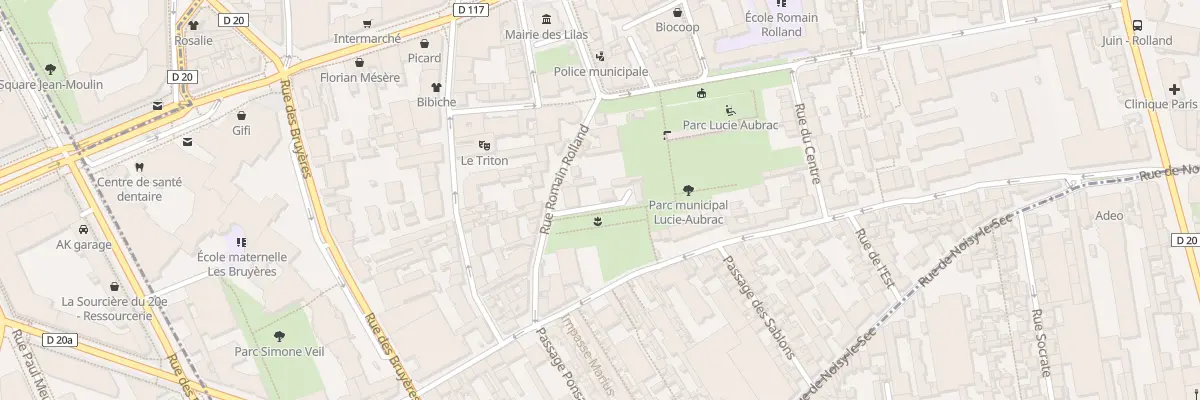 Plan du 18 Rue Romain Rolland aux Lilas