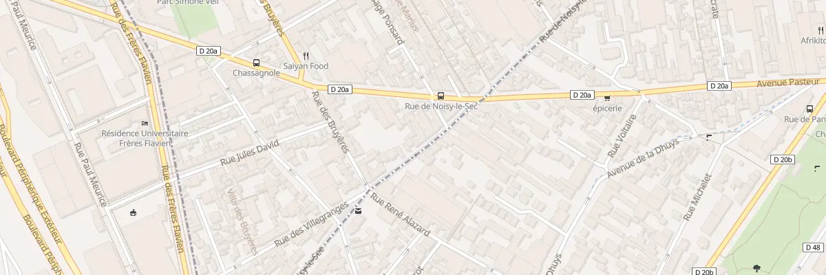 Plan du 111 Rue de Noisy-le-sec aux Lilas
