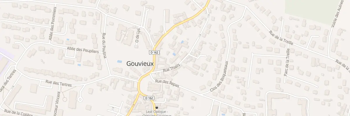 Plan du 3 Rue Thiers à Gouvieux