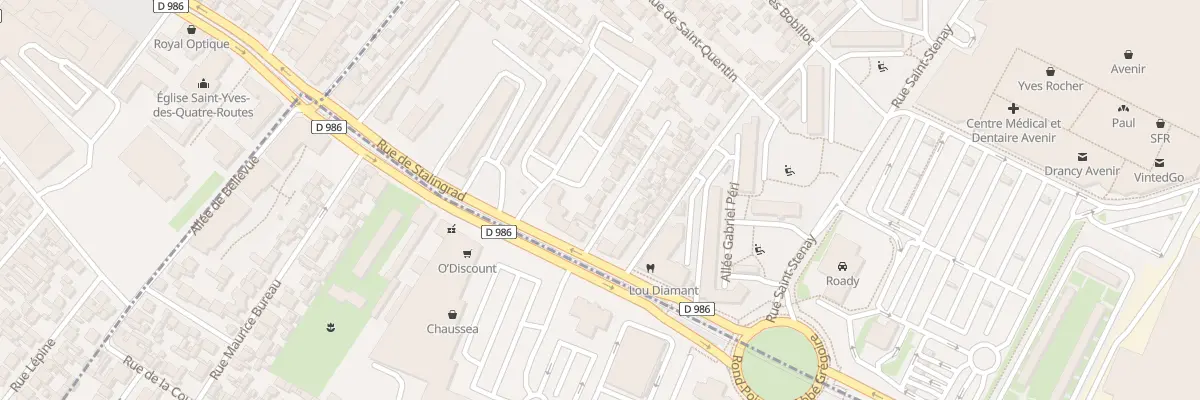 Plan du 7 Rue Clovis Hugues à Drancy
