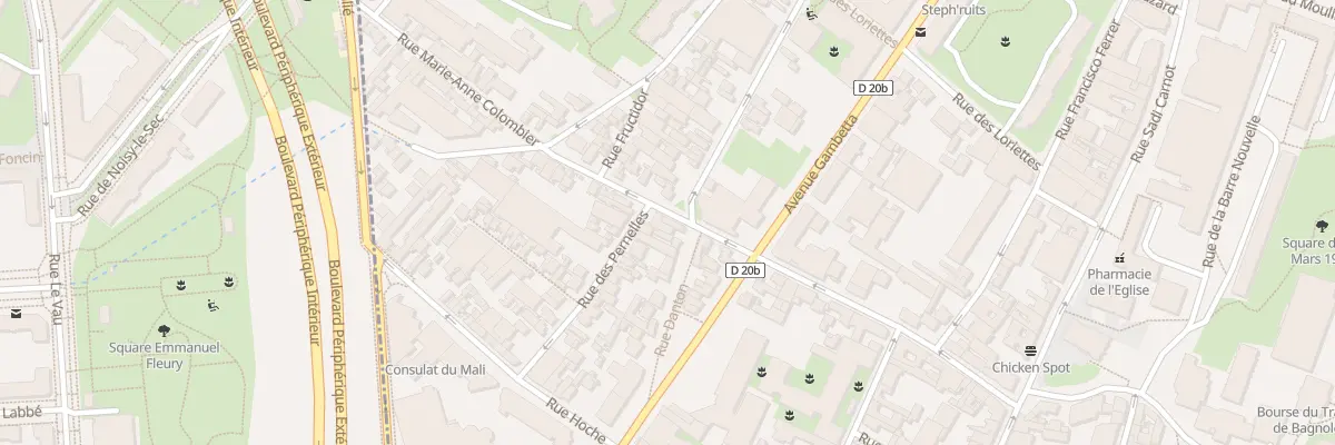 Plan du 39B Rue Marie-anne Colombier à Bagnolet