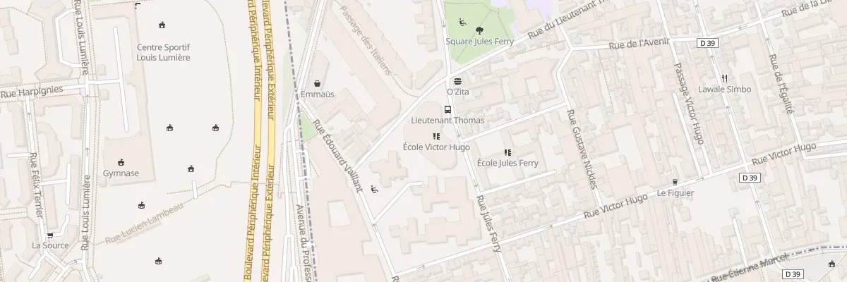 Plan du 47 Rue du Lieutenant Thomas à Bagnolet