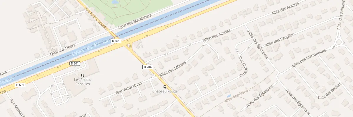 Plan du 5 All des Acacias à Téteghem-Coudekerque-Village