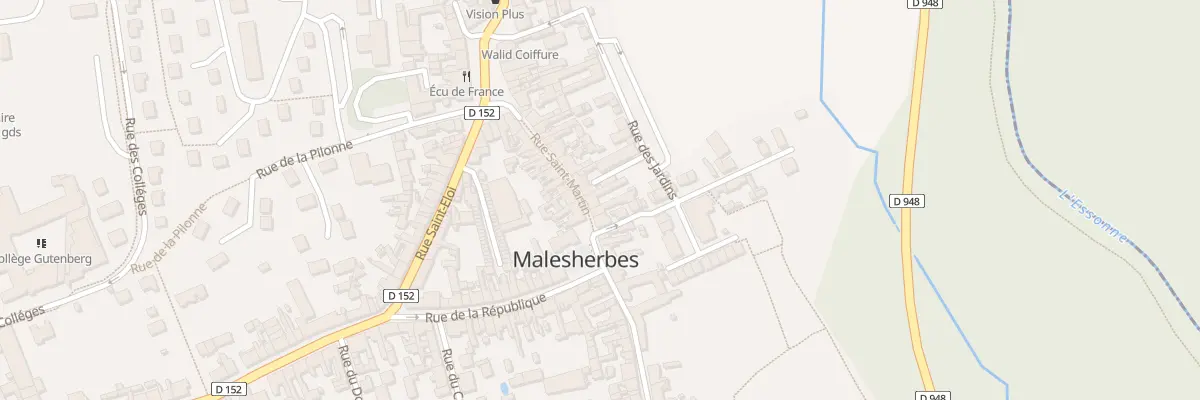 Plan du 25 Rue Saint Martin au Malesherbois