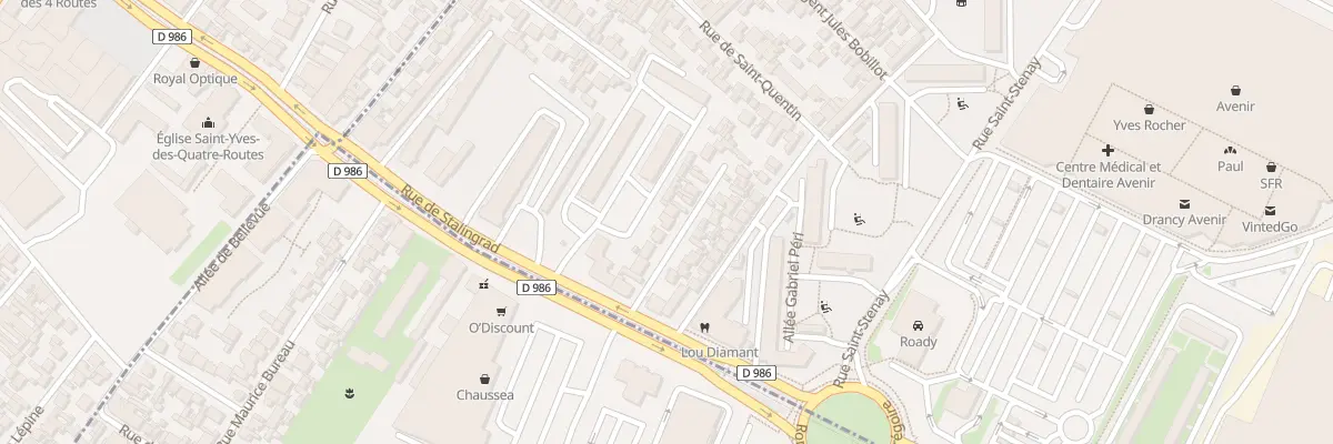 Plan du 11 Rue Clovis Hugues à Drancy