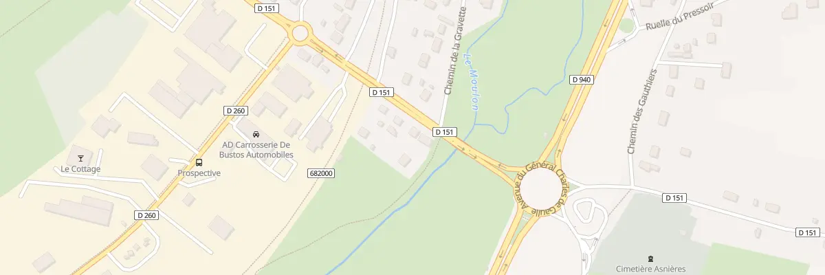 Plan du 70 Rue Pasteur John Bost à Bourges