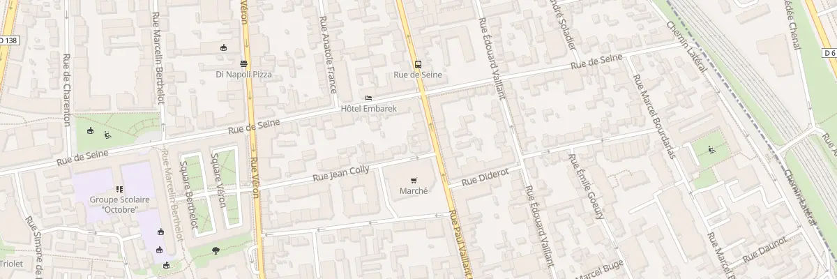 Plan du 98 Rue Vaillant Couturier à Alfortville