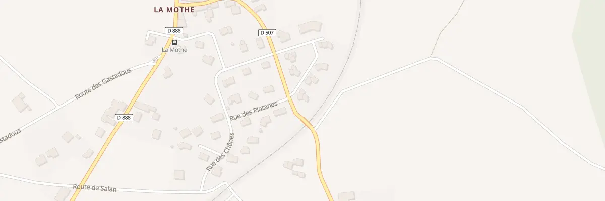 Plan du 5330 La Mothe à Quins