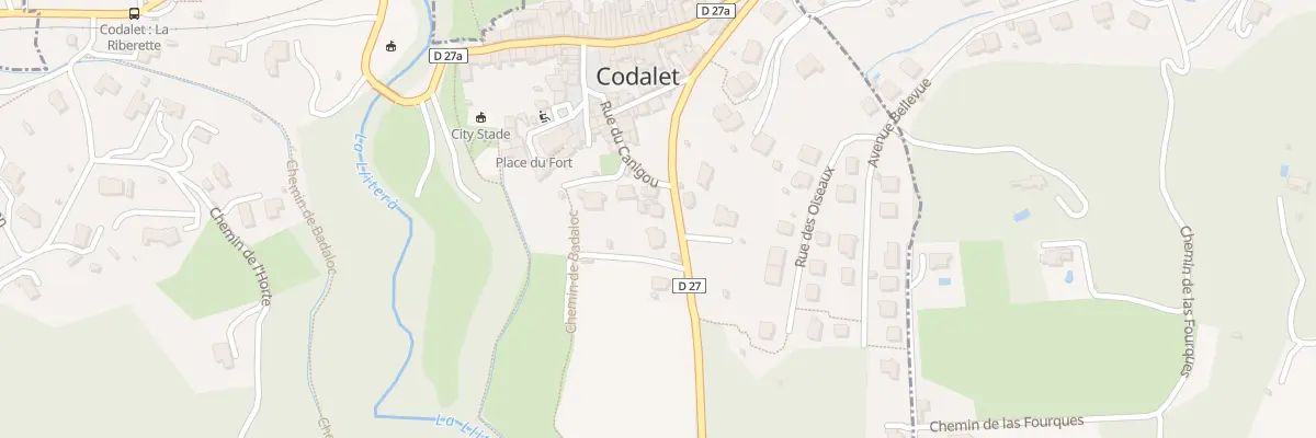 Plan du 22 Rte de Saint-michel à Codalet