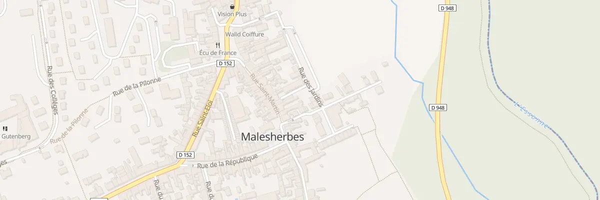 Plan du 44 Rue des Jardins au Malesherbois