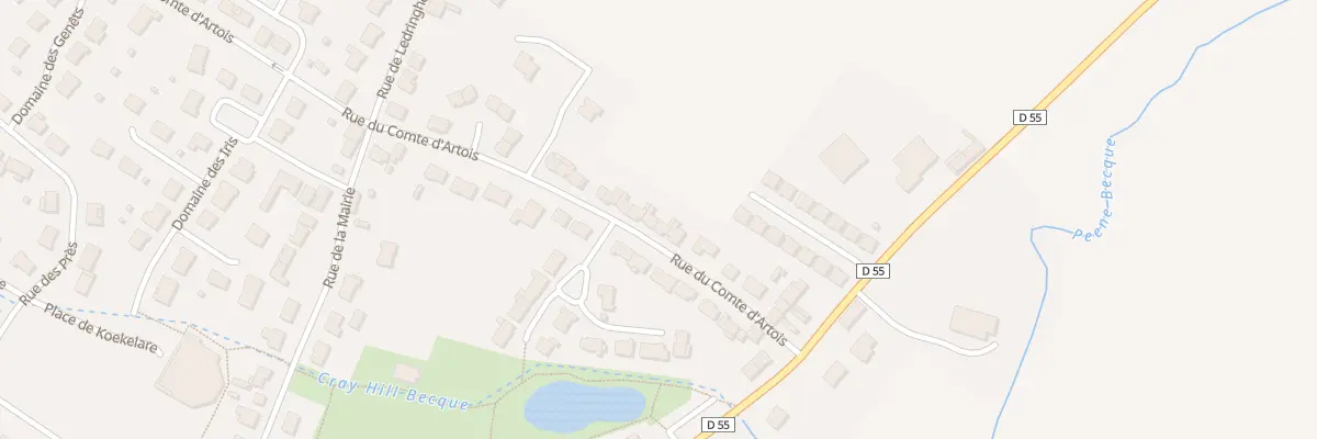 Plan du 14 Rue du Comte d’Artois à Arnèke