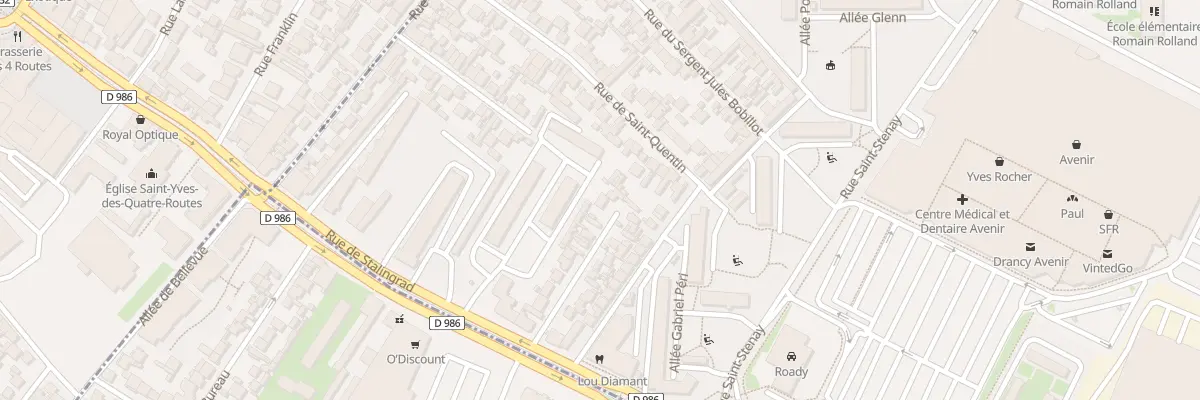 Plan du 23 Rue Clovis Hugues à Drancy