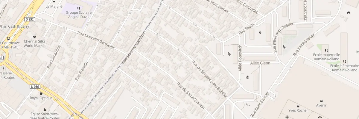 Plan du 30 Rue du Sgt Bobillot à Drancy
