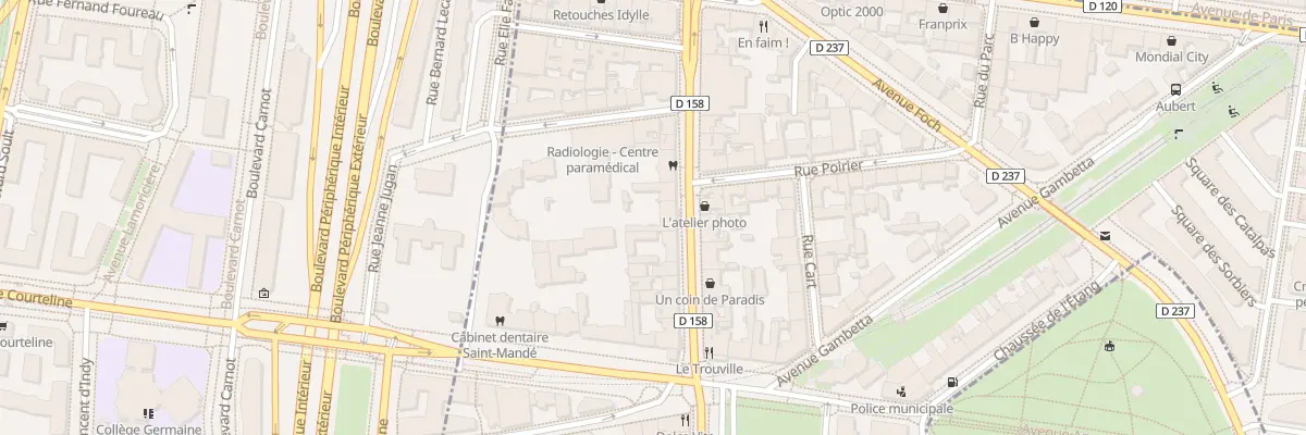 Plan du 22 Av du Gen de Gaulle à Saint-Mandé