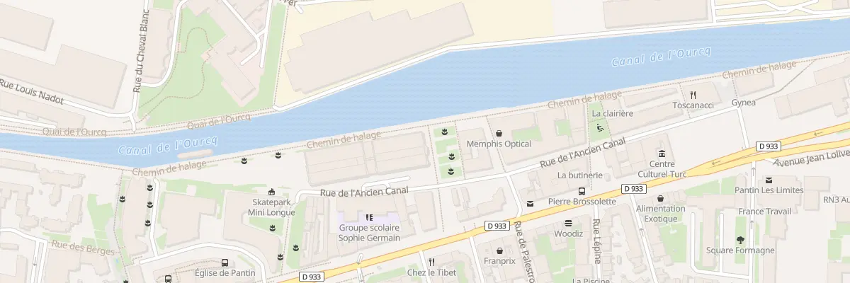 Plan du 3 Pl Cécile Brunschvicg à Pantin