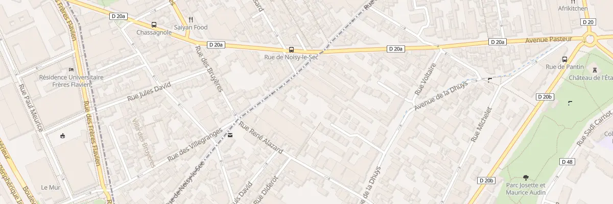 Plan du 144 Rue de Noisy le Sec à Bagnolet