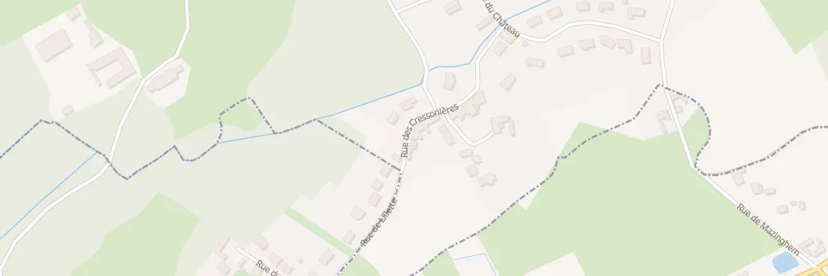 Plan du 165 Rue des Cressonnières à Mazinghem