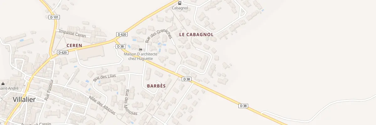 Plan du 5 Rue des Carignans à Villalier