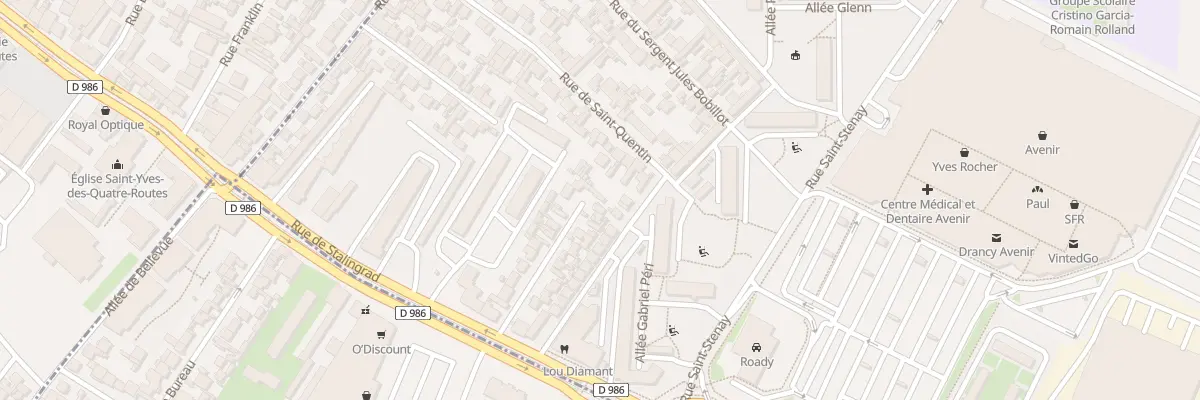 Plan du 28 Rue Clovis Hugues à Drancy