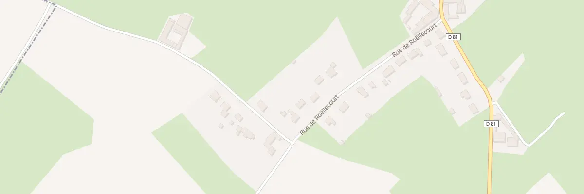 Plan du 260 Rue de Roëllecourt à Marquay