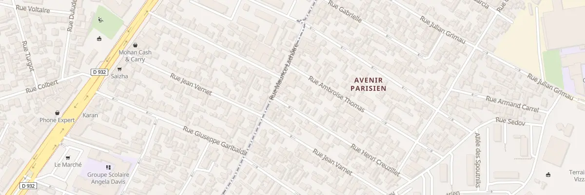 Plan du 5 Rue Henri Creuzillet à Drancy
