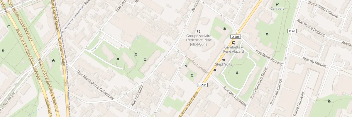 Plan du 66 Av de la Dhuys à Bagnolet