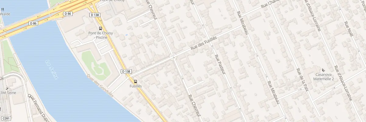 Plan du 25 Rue Chevreul à Choisy-le-Roi