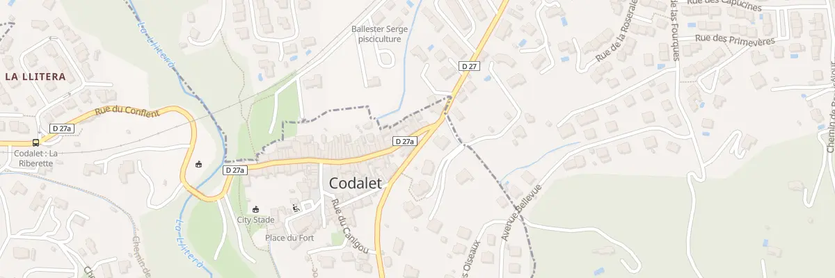 Plan du 8 Rte de Saint-michel à Codalet