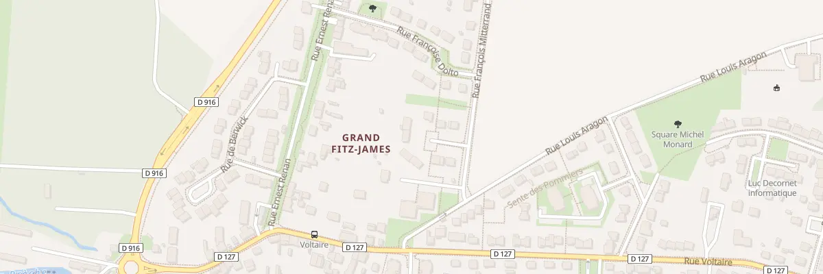 Plan du 5 All Pierre Beregovoy à Fitz-James