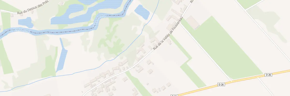 Plan du 22 Rue de la Vallée de Foussereau à Ondreville-sur-Essonne
