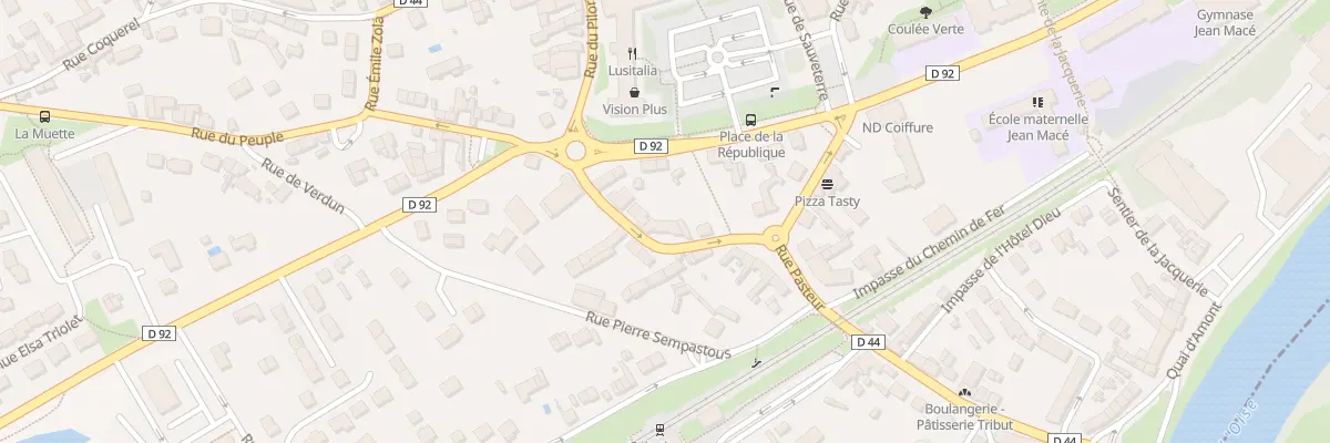 Plan du 5 Rue Jean Jaures à Saint-Leu-d’Esserent