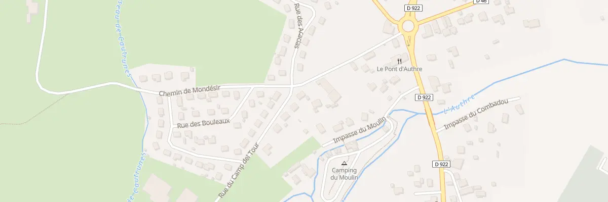 Plan du 1 Rue du Camp Del Tour à Jussac