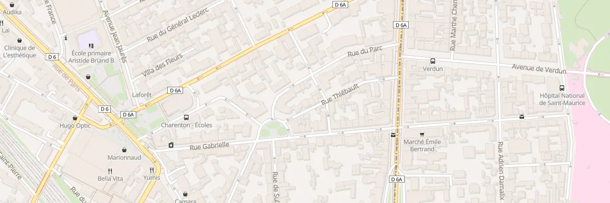Plan du 3 Rue Thiébault à Charenton-le-Pont