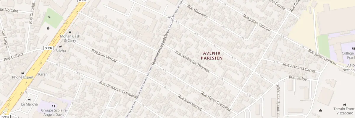 Plan du 10 Rue Ambroise Thomas à Drancy