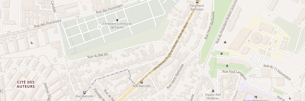 Plan du 8 Rue Marcelle à Pantin