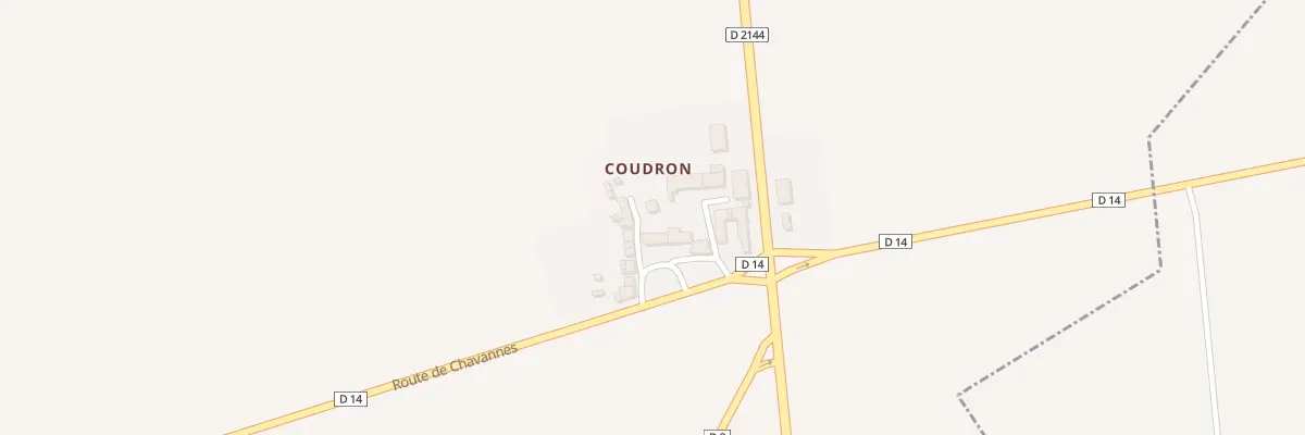 Plan du 13 Coudron à Chavannes