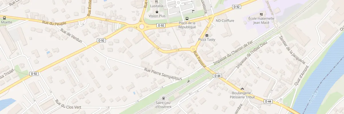 Plan du 14 Rue Jean Jaures à Saint-Leu-d’Esserent