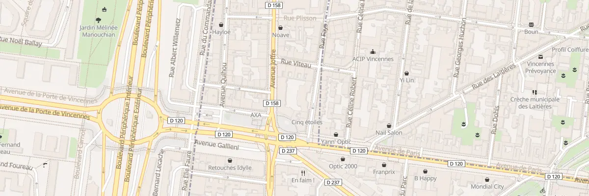 Plan du 2 Av Joffre à Saint-Mandé